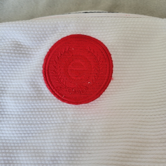 Estilo VI Tatami Jacket Red On White Jiu Jitsu Fightwear Version VI Size A3S - Picture 7 of 13